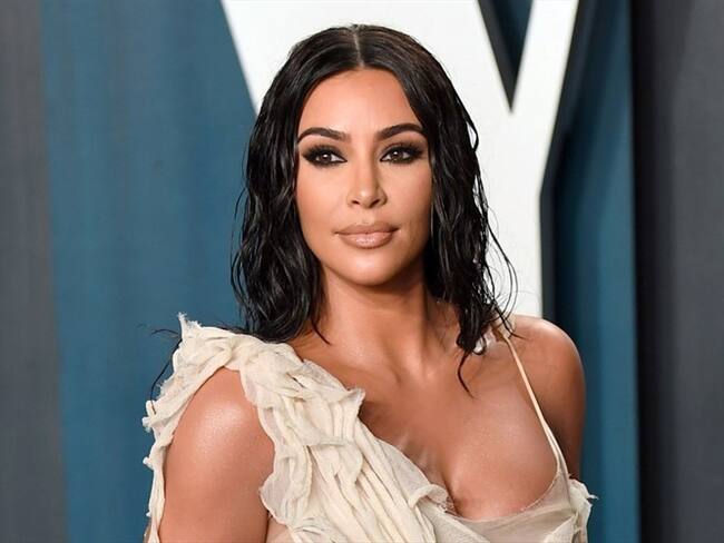 El ajustado vestido de Kim Kardashian . Foto: Getty