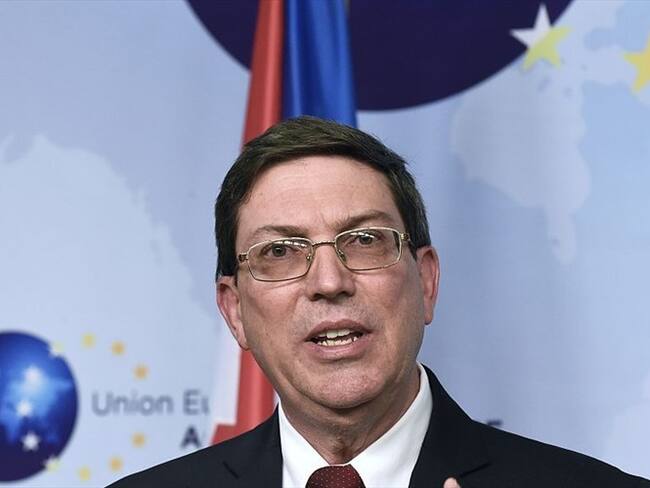 El canciller de Cuba, Bruno Rodríguez, denunció que las protestas antigubernamentales del pasado domingo en la isla se generaron a partir de una operación "político-mediática" desde Estados Unidos. Foto: Getty Images