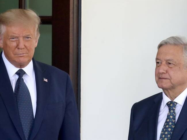 Los presidentes de Estados Unidos, Donald Trump, y México, Andrés Manuel López Obrador, no hablaron en su reunión sobre inmigración ni temas relacionados con la frontera o los jóvenes indocumentados. Foto: Getty Images