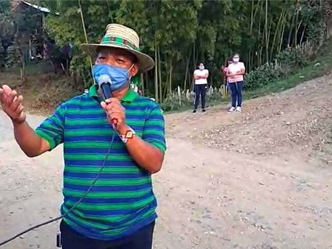 Ildo Pete, líder indígena, manifestó su repudio por lo sucedido en esa población . Foto: Cortesía