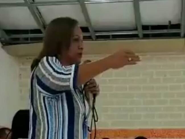 El episodio sucedió en un aula de clases en presencia de varios alumnos y padres de familia. . Foto: Erika Rebolledo