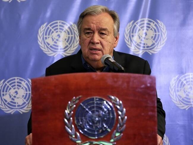 Secretario general de Naciones Unidas, António Guterres. Foto: Colprensa