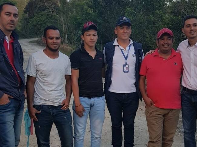 Dejan en libertad a cuatro personas secuestradas en Teorama, Norte de Santander. Foto: Cortesía Defensoría del Pueblo