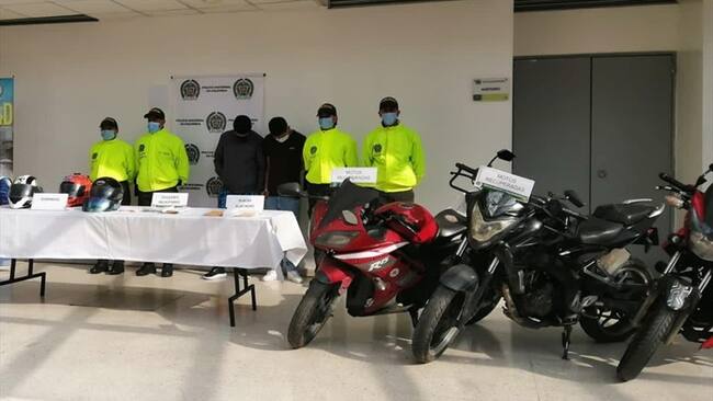 La alcaldesa de Bogotá, Claudia López, confirmó la captura de cuatro de los 10 integrantes de los 'Motoladrones'. Foto: Cortesía Alcaldía de Bogotá