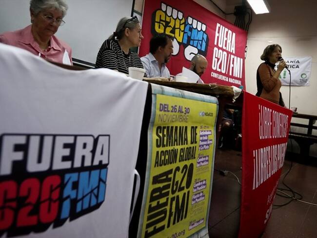 La contracumbre. Foto: Agencia EFE