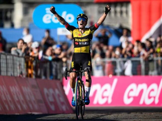 Primoz Roglic, ciclista esloveno . Crédito: Getty Images/ Nicolò Campo