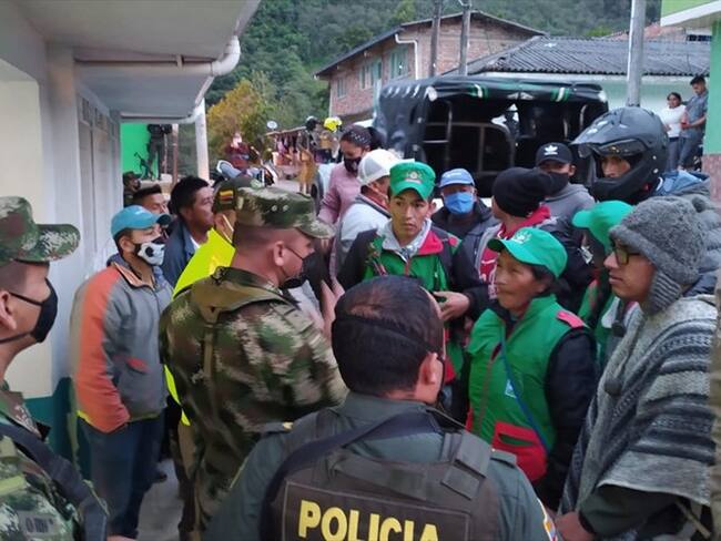 Tras su rescate, el hombre fue llevado al hospital local . Foto: Cortesía