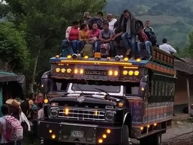 Desplazados de Ituango. Foto: Colprensa - Externos