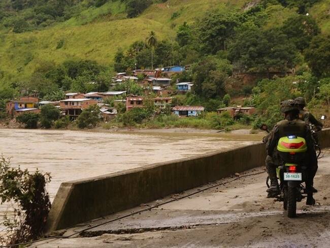 Luciriam del Carmen Hernández, habitante de Ituango, manifestó en Sigue La W que todavía no los han reubicado. . Foto: Colprensa