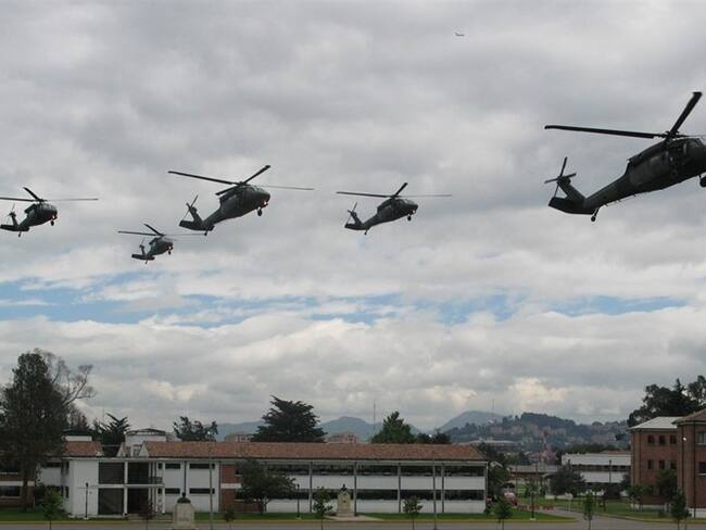 24 helicópteros se encuentran apoyando operaciones militares en toda Colombia.. Foto: Colprensa