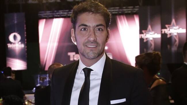 Christopher Carpentier en los Premios TV y Novelas, 2018. Foto: Colprensa/Sofía Toscano