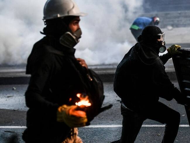 El pasado 19 de mayo se presentaron problemas de orden público en el parque central de Pasto. Foto: Getty Images / JOAQUIN SARMIENTO