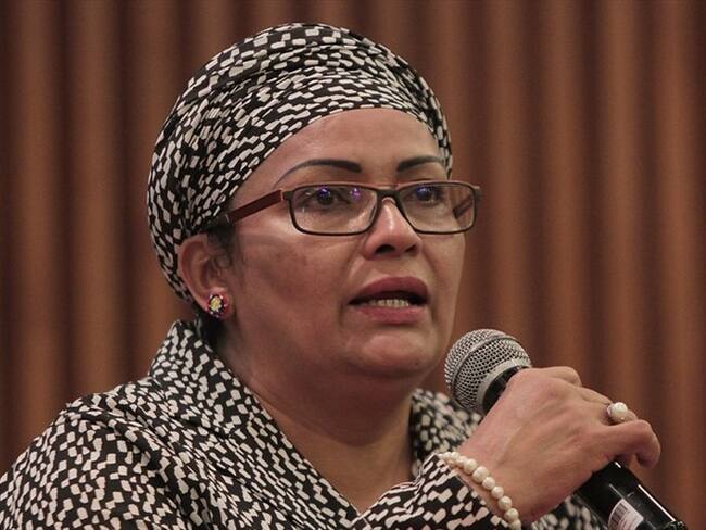 La Sala de Reconocimiento de la JEP llamó a rendir versión voluntaria a la senadora de la república y excomandante de las Farc Victoria Sandino. Foto: Colprensa