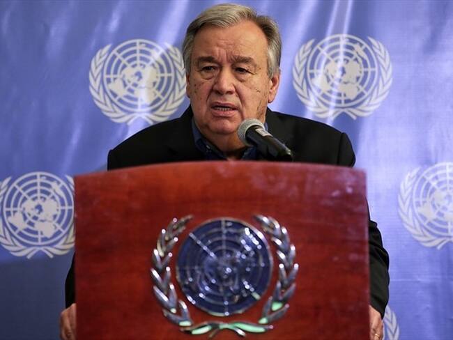 El secretario general de las Nacionales Unidas, Antonio Guterres. Foto: Colprensa