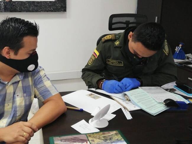 Funcionarios sancionados. Foto: Alcaldía de La Dorada